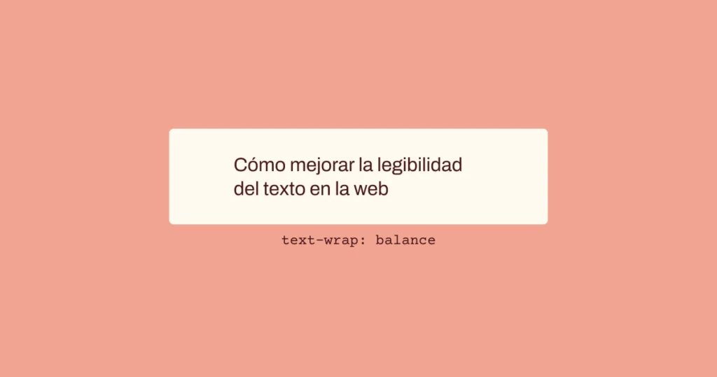 Ejemplo de un bloque de texto usando text-wrap: balance.