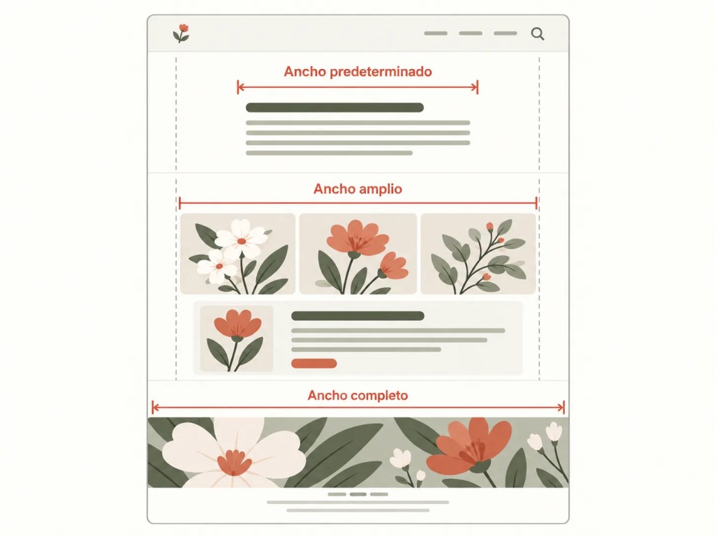Anchos del contenedor en WordPress